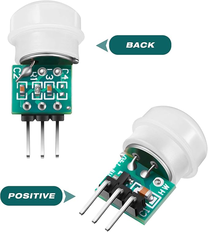 Weewooday 10 Pieces Am312 Pir Sensor Mini Pir Motion Sensor Infrared Human Body Pyroelectric Infrared Motion Module 2.7v to 12v