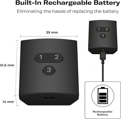 THIRDREALITY Smart Button ZB2, ZigBee Hub Required,Three Wireless Push Button,Customizable Scenes,Remote Control, Compatible with Home Assistant(ZHA&Z2M), Rechargeable Lithium Battery