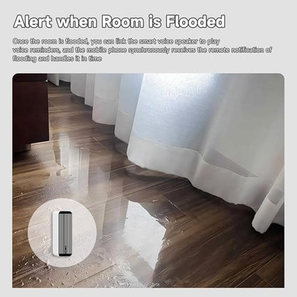Tuya ZigBee Rain Sensor 2in1 Rainwater Flood Detector Smart Home Real-time APP Notification Home Automation Smart Life Device,ZigBee Hub Required
