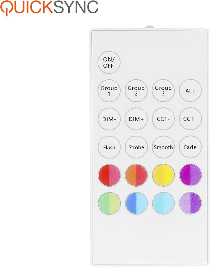 Sylvania QuickSync RGBW/Selectable White BR30 LED Light Bulb with Remote Control, No App/WiFi Required, 8.5W = 65W, Dimmable, 90 CRI, Medium Base, Frosted Finish - 4 Pack (45049)