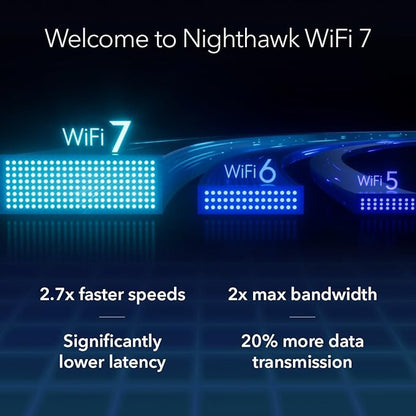NETGEAR WiFi 7 Range Extender (EXS27) – Add up to 1,500 sq. ft. and 45 Devices with BE5000 Dual-Band Wireless Signal Booster & Repeater (up to 5 Gbps Speed), WPA3 Security, Smart Roaming