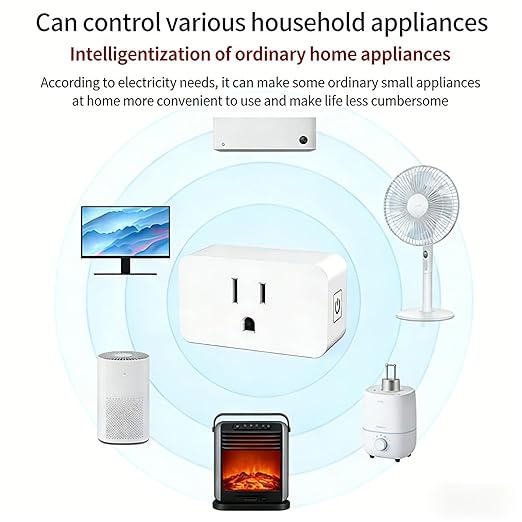 Smart Plug Home Wi-Fi Outlet: Smart Home Compatible with Alexa Echo Google Home & IFTTT No Hub Required Remote Control 16A UL Certified for Devices Scheduling & Family Safety