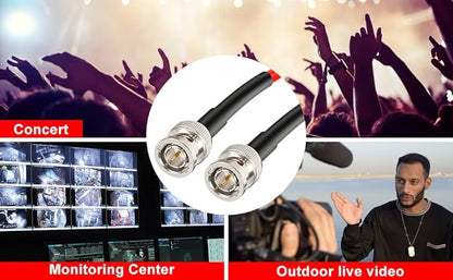 XRDS 150FT SDI Cable, 12G 75ohm RG6 BNC Supports HD-SDI/3G/6G/4K for Video Security Camera