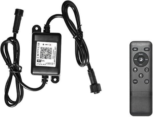 WiFi RGBW Controller, FVTLED LED WiFi Controller Wireless RGBW Smart Controller Working with Android and iOS System Mobile Phone Free App for RGBW LED Deck Lights