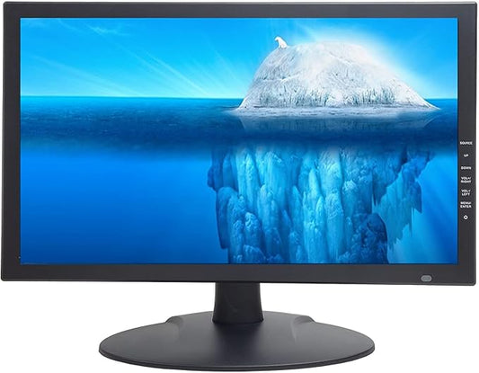 101AV 18.5" Scaled 4K Security Monitor with Super Sampling Anti-Aliasing (SSAA), HDMI (Scaled 4K/8MP), BNC/VGA, VESA Mount, Ultra-Smooth Detail for 24/7 CCTV & Home Office Surveillance