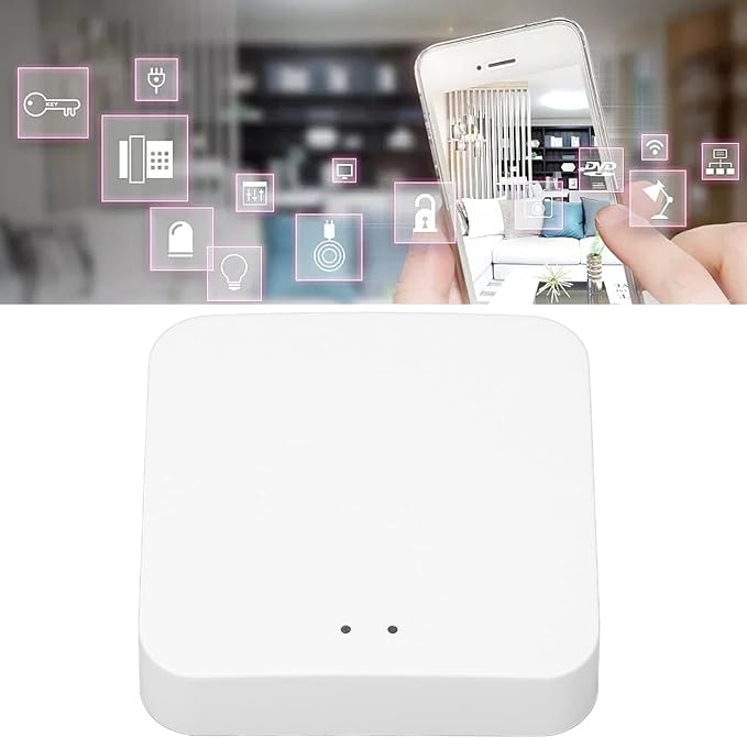 Smart Home Gateway Hub Remote Control Central Bridge DC 5V 1A for Zigbee 3.0 BLE SigMesh Smart Home Automation Appliances Mobile App Remote Controller Center Device