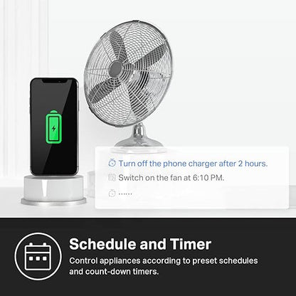 Kasa Matter Smart Plug w/ Energy Monitoring, Compact Design, 15A/1800W Max, Super Easy Setup, Works with Apple Home, Alexa & Google Home, UL Certified, 2.4G Wi-Fi Only, White, KP125M (4-Pack)