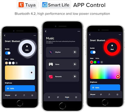 SEZO LM053 Bluetooth Mesh LED Controller 5in1 for Single Color CCT RGB RGBW RGBCCT Strip Lights Compatible with Alexa/Google Assistant Smart Life/Tuya APP Control Color Change Brightness Dimming