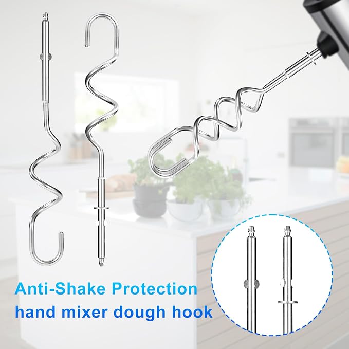 2pcs Hand Mixer Beaters Attachments Compatible with MX600B MX3200B MX1500W | Hand Mixer Beaters Attachments Compatible with MX Series Electric Hand Mixers for Cooking and Baking