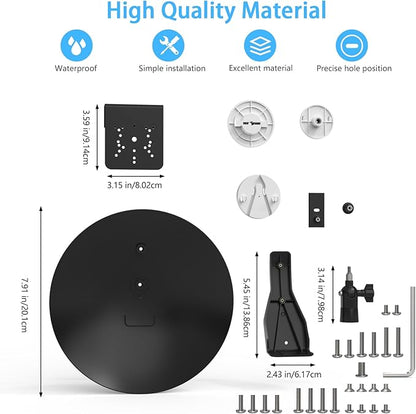Sun Rain Shade Cover with Gutter Mount WYZE Cam Pan V1/V2/V3/V4/Duo Cam Pan,eufy Indoor Cam,Blink Mini Pan,TP-Link Tapo Pan,Kasa Pan/Tilt and All Outdoor Security Cameras with 1/4 Screw