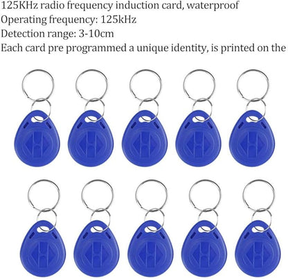 Door Entry System with Waterproof Access Control Keypad Power Supply DC 12V,Door Lock Release Switch,Electric Lock and 125KHZ RFID Key Fobs Electric Bolt Lock