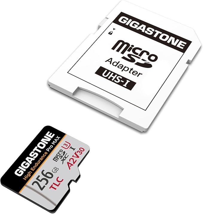 【5 Yrs Free Data Recovery】【Dash Cam】 GIGASTONE 256GB Micro SD Card, TLC High Endurance Pro MAX, Speed Up to 160MB/s, Compatible with REDTIGER Rove VIOFO VANTRUE PRUVEEO, MicroSDXC UHS-I A2 V30 U3