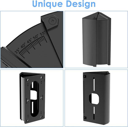 RIOVO Adjustable 30 to 55 Degree Doorbell Angle Mount Compatible with Ring/Blink Video Doorbell/Battery Doorbell, Replacement Angle Adjustment Adapter Mounting Bracket Wedge Kit
