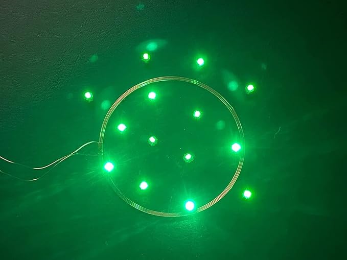 Taidacent 80mm Coil Wireless LED Induction Charging Module with 10 Green Wireless LEDs