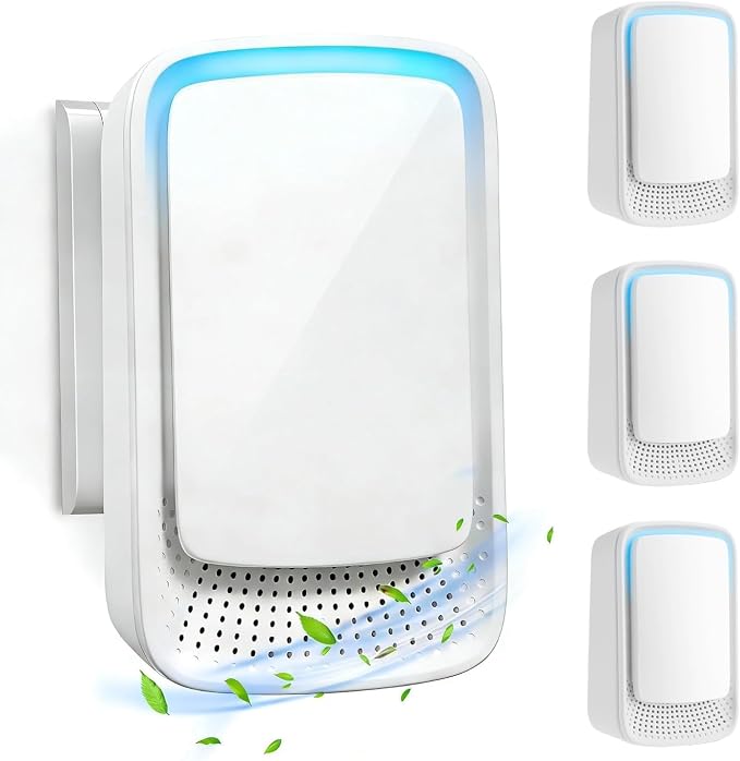 Plug in Air Ionizer Negative Ion Technology Air Purifier for Home Bedroom Office, Filterless Portable Ionic Air Cleaner, Quiet Odor Eliminator for Pets Smoke Dust Mini Freshener