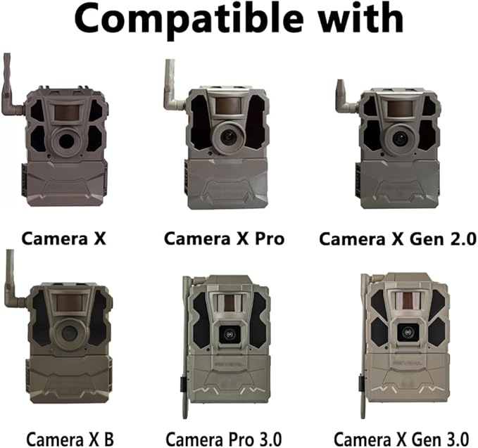Rechargeable Reveal Hunting Camera Battery Pack for Reveal Hunting Battery Pack Trail Camera X Gen 3.0 / Pro 3.0 / X Ultra 3.0 / X/X Gen 2.0 / X Pro/XB/SK