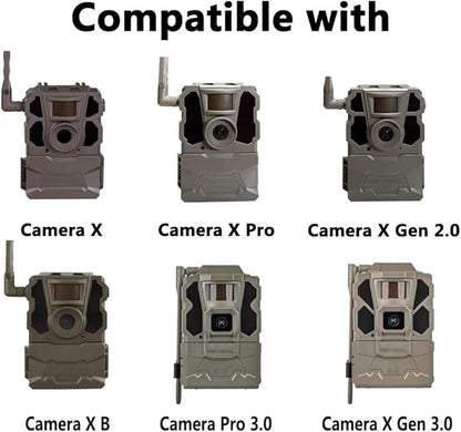 Rechargeable Reveal Hunting Camera Battery Pack for Reveal Hunting Battery Pack Trail Camera X Gen 3.0 / Pro 3.0 / X Ultra 3.0 / X/X Gen 2.0 / X Pro/XB/SK