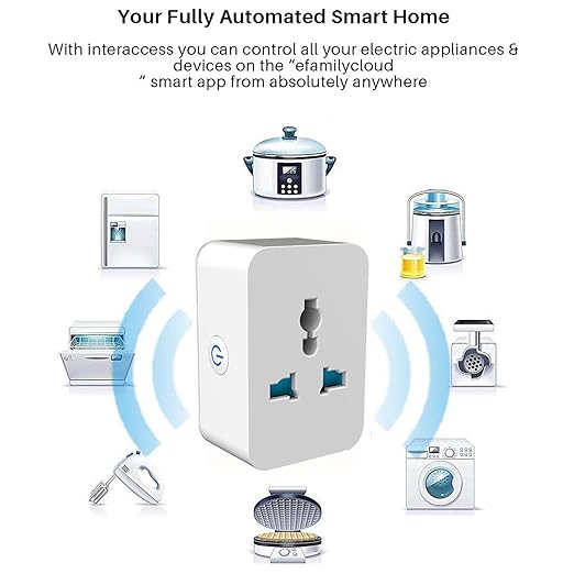 Smart Mini Plug Outlet with Schedule Timer and Voice Control 15A 100-240V WiFi for Home Automation