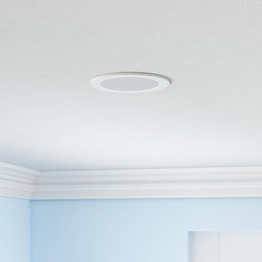 Ensenior 24 Pack 4 Inch LED Recessed Light, Dimmable, 5000K Daylight, 750LM High Brightness, 9W 120V, Damp Rated, Ultra-Thin Canless Wafer Ceiling Light - ETL & FCC & IC