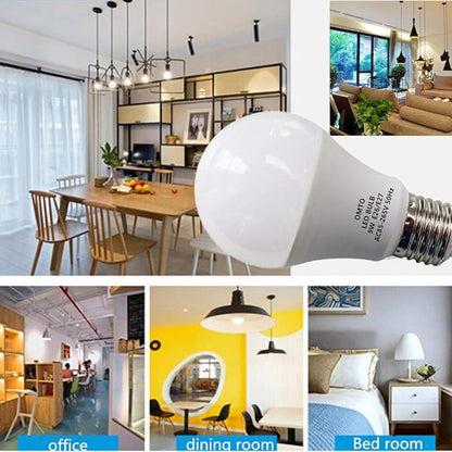 E26/E27 A19 LED Frosted Light Bulb 9W (60W Equivalent) White (6000K) 85-265V (White, 5pcs)