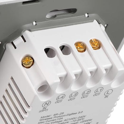Fafeicy Smart Light Switch for Zigbee 2 Gang, Timing Dimming Scene Panel