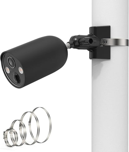 Pole Mounting Bracket & Silicone Skin Cover for TP-Link Tapo MagCam 2024 PCMag(Tapo C425) and Tapo SolarCam 2K Security Cameras