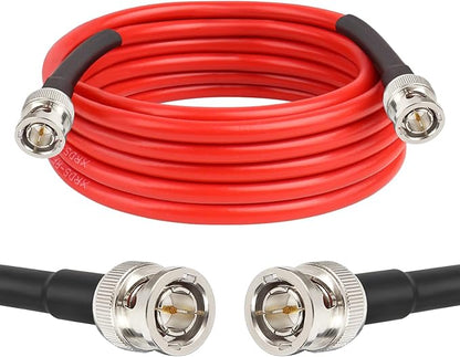XRDS-RF 12G SDI Cable 15FT, 3G/6G/12G 75ohm RG6 BNC Cable Supports HD-SDI/3G/6G-SDI/4K for Video Security Camera Converter