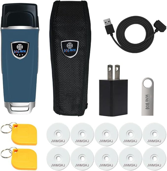 JWM RFID Guard Tour Patrol System, Security Patrol Wand with Free Cloud & Standalone Software, 125kHz Guard Tour Reader for Hotel, Hospital, Warehouse and Logistics Patrol