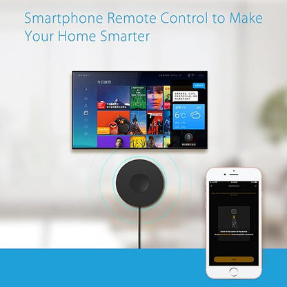 Smart IR Universal Remote Control: WiFi Infrared Remote Control, All in One Infrared Blaster for TV DVD Fans Air Conditioner, App Control, Smart Home Hub, Compatible with Alexa, Google Home