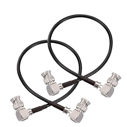 Superbat Thin 3G/6G/12G SDI Cable 1ft BNC Cable 75 Ohm Precision SDI Video Cable Right Angle Supports HD-SDI/3G-SDI/4K/8K Monitor Surveillance DVR Recorder