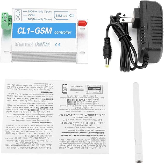 YOUTHINK GSM Remote Switch Controller, Wireless SMS Relay Switch 110-240V USA Plug, for Home Automation and Remote Appliance Control
