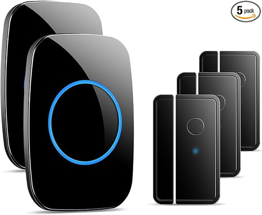 FullHouse Door Chime When Door Opens, Wireless Door Sensor Entry Alarm