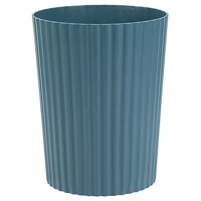 JiatuA Small Trash Can Plastic Wastebasket Round Garbage Container Bin for Bathroom, Kitchen, Bedroom, Home Office, College Dorm, Teal Blue