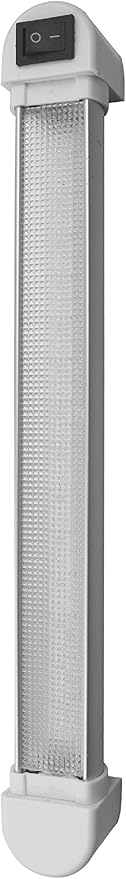 Green LongLife LED Aluminum Rotated Light with Switch (12 Inches)