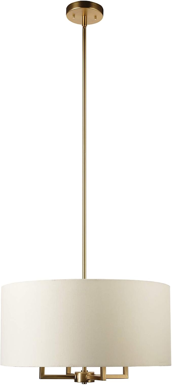 Globe Electric 60340 Emery Pendant Lighting, Matte Brass, Bulb Not Included