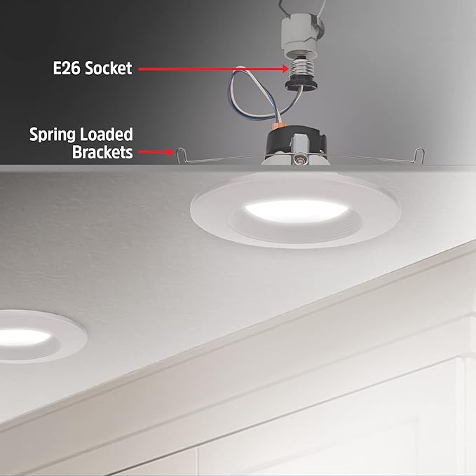 XTREME DIGITAL LIFESTYLE ACCESSORIES 2-Pack Energizer Smart WiFi Multi Color and Multi White 5”/6” LED Recessed Downlight BR30 E26 Screw Base 1100 Lumens 85W