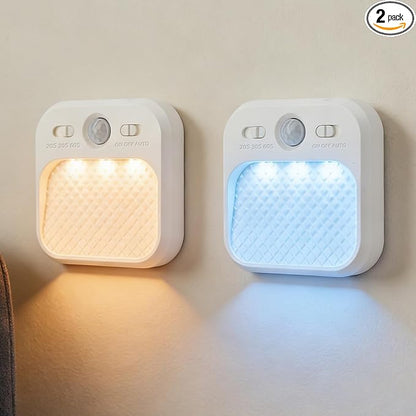 Motion Sensor Night Light, Rechargeable Magnetic LED Closet Light with 3 Color Temperatures & Stepless Dimming, Type-C Charging, 20/30/60s Timer, Stick-on Wall Light for Stairs, Hallway, RV