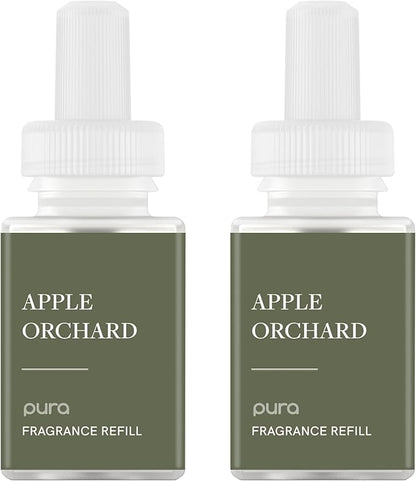 Pura Smart Home Scent Refill - Long-Lasting Premium Fragrance per Refill - Clean Diffuser Fragrance for Home, Office & Apartment - 2 Pack, Apple Orchards