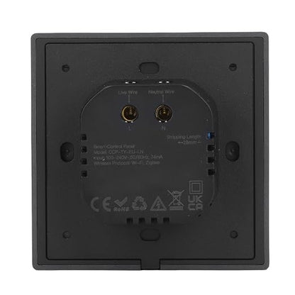 Smart Home Control Panel Touch Screen for Voice Control Wall Switch 4 Inch for Smart Home Devices 100-240V