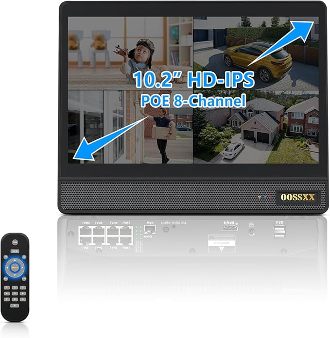 4K 8-Channel Wired POE NVR Network Video Recorder Video Surveillance NVR