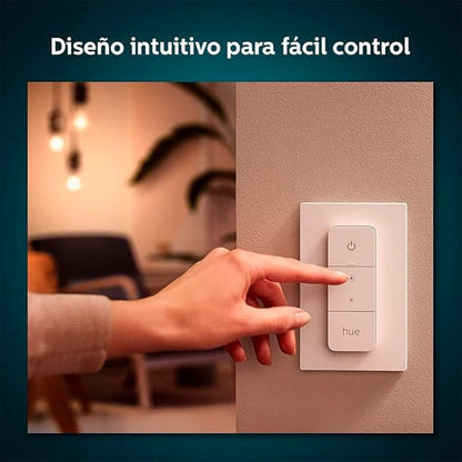 Philips Hue Smart Lighting Bundle with Color Bulbs and Dimmer Switch (60W)