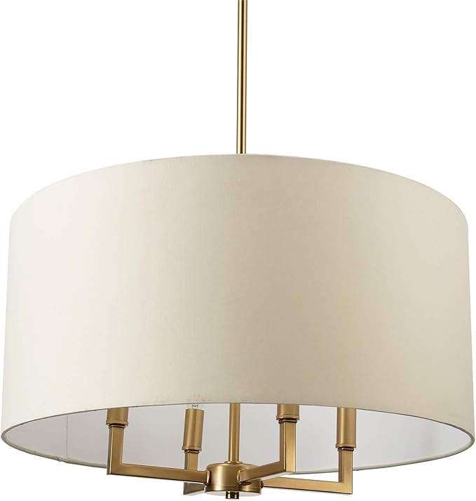 Globe Electric 60340 Emery Pendant Lighting, Matte Brass, Bulb Not Included