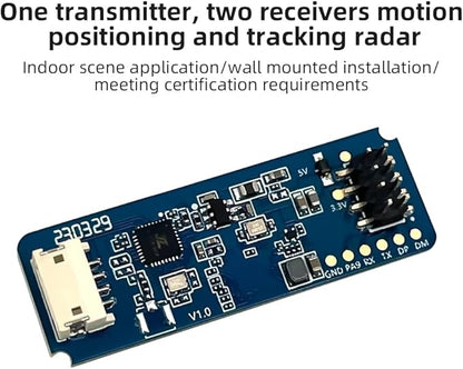 JMT HLK-LD2450 24GHz Trajectory Sensor ISM Smart Home Human Movement Tracking Ra¡¤DAR Induction Module Distance Angle Speed Measurement (10Pcs)