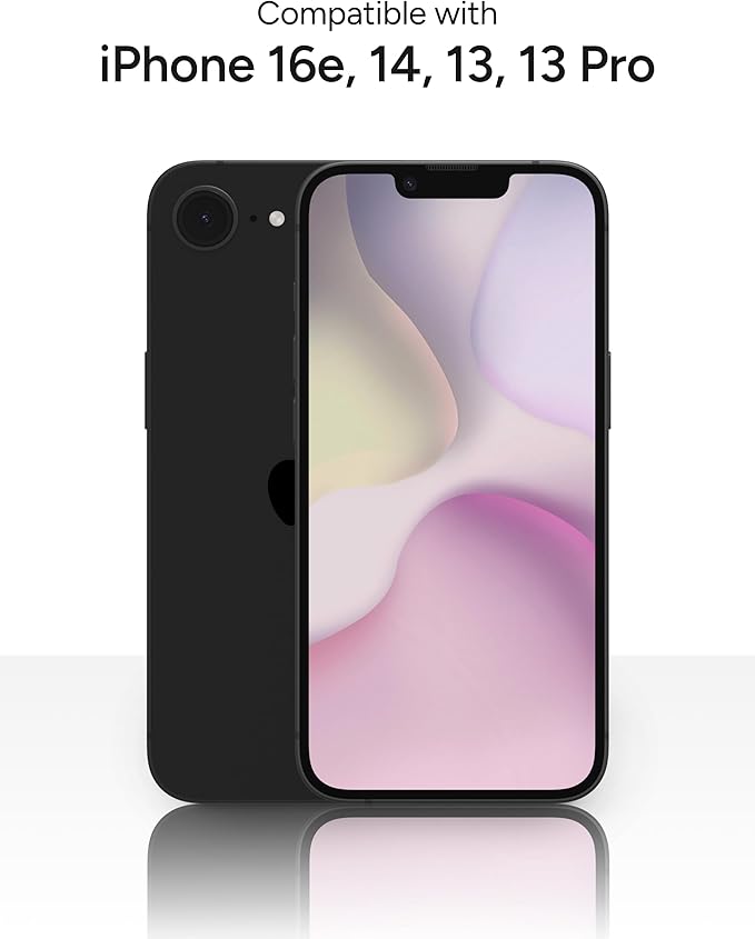 ZAGG Glass Elite VisionGuard Screen Protector for Apple iPhone 17e/ 16e/ 14/13/ 13 Pro - 5X Stronger, Blue-Light Protection, Anti-Fingerprint Technology, InvisibleShield, Easy to Install