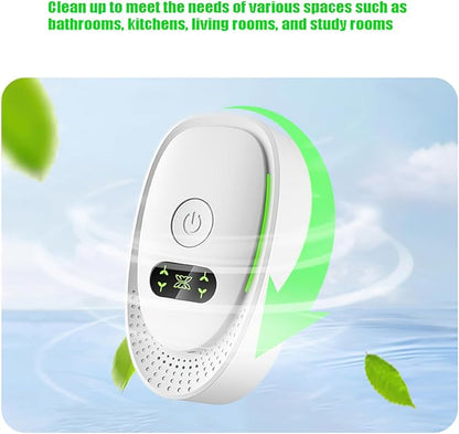 Smart Air Purifier with Negative Ion Technology, Intelligent Formaldehyde Removal, Desktop Air Cleaner for Home, Bathroom, Kitchen, Living Room