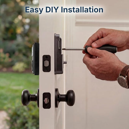 Keyless Entry Door Lock, Smart Deadbolt with Keypad, Electronic Deadbolt with 200 User Codes & 4 Backup Keys, Auto-Lock Smart Door Lock for Front Door, Easy DIY Installation