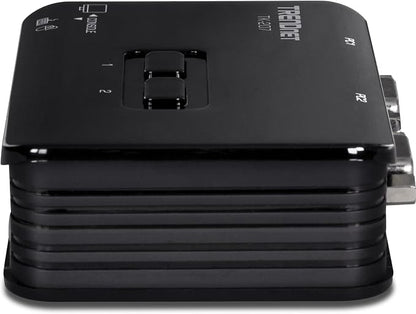TRENDnet 2-Port USB KVM Switch, TK-207K | Control Two Computers with One Set of Console Controls,2048 x 1536 Resolution,60Hz Refresh Rate,All Required Cabling Included
