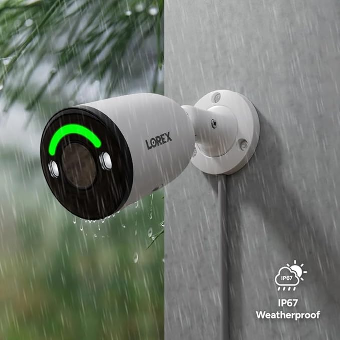 Lorex Classic 4K+ PoE Bullet Camera | 12MP | IP Add-on Camera (No Cable) | Color Night Vision | Person & Vehicle Detection | 2-Way Talk | Metal Housing | IP67 Weatherproof | Requires a Recorder