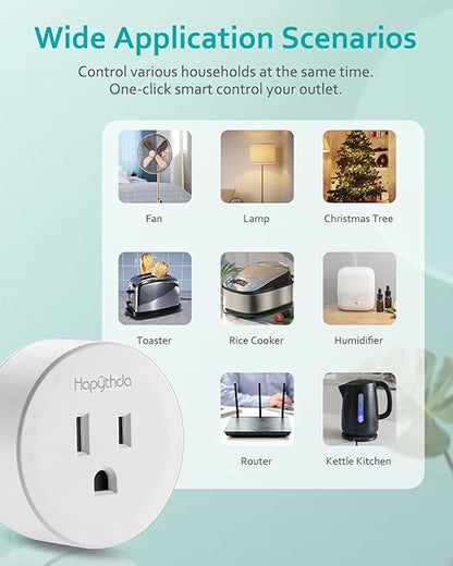 Remote Control Outlet, 15A/1500W, 500 Feet RF Range Light Switches Kit, No Wiring Needed Wireless Outlet for Lights, Small Electrical Appliances, With Anti-Surge 4000V