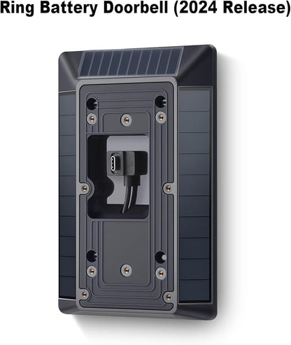 The Fansoun Ring Solar Charger Battery Doorbell Is Only Compatible With Battery Doorbells (USB-C Port) Waterproof Continuous Solar Panels And Is Not Suitable for Micro USB or Other Plug Type Doorbells